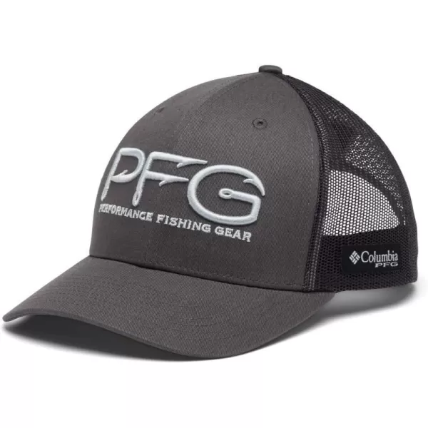 Columbia PFG Mesh Canada Fish Flag StretchFit HatBlack