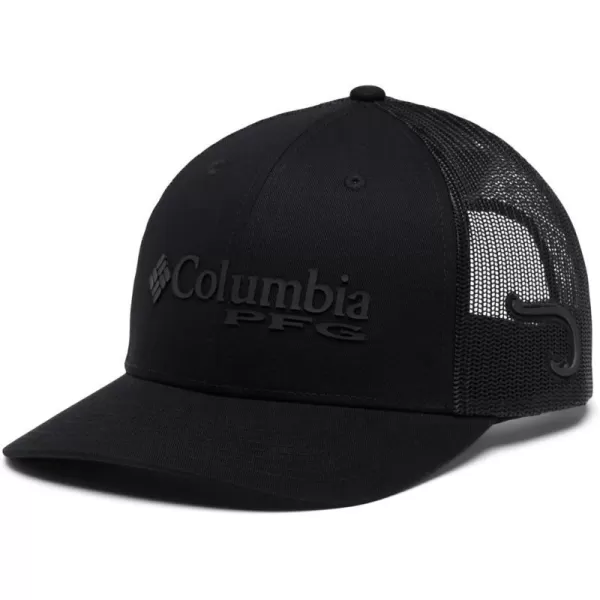 Columbia PFG Mesh Canada Fish Flag StretchFit HatBlackHook