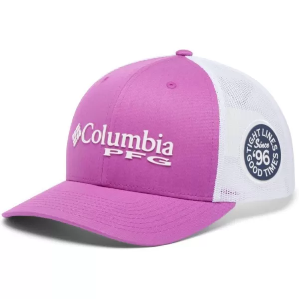 Columbia PFG Mesh Canada Fish Flag StretchFit HatBright Lavender