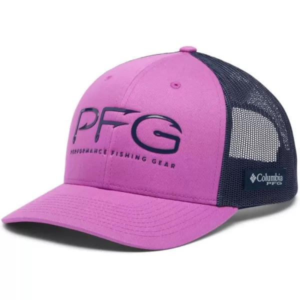 Columbia PFG Mesh Canada Fish Flag StretchFit HatBright LavenderNocturnal