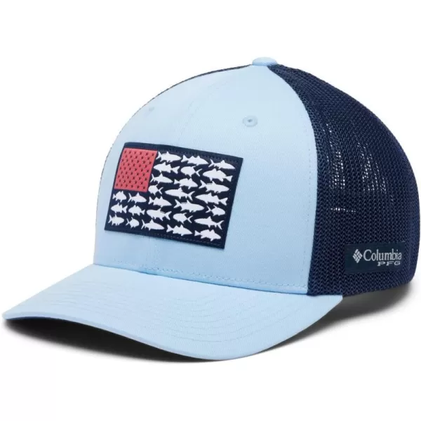 Columbia PFG Mesh Canada Fish Flag StretchFit HatSailCollegiate NavyInshore Flag