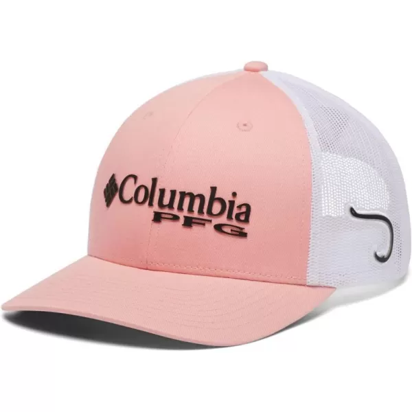 Columbia PFG Mesh Canada Fish Flag StretchFit HatSorbetBlackHook