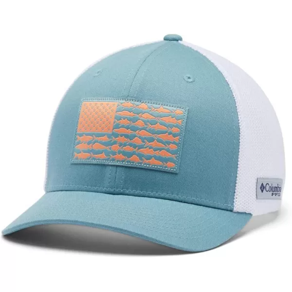 Columbia PFG Mesh Canada Fish Flag StretchFit HatStormBright NectarUs Fish Flag