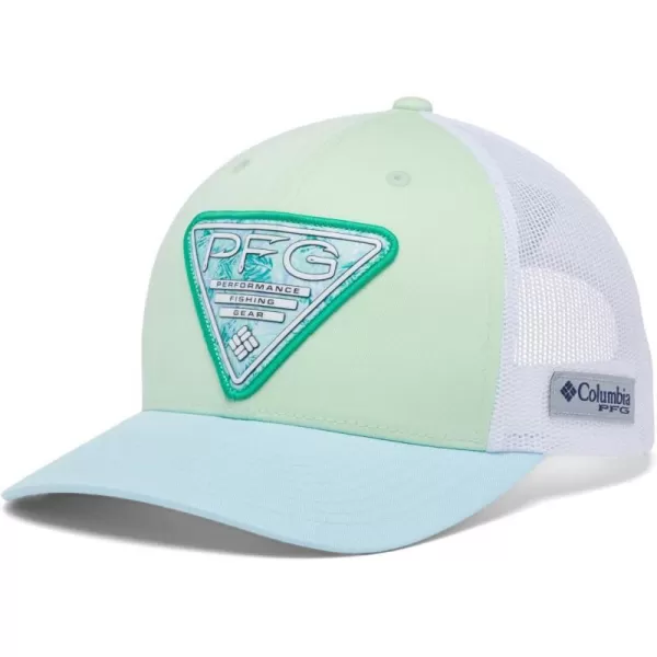 Columbia PFG Patch Mesh Snap BackKey WestSpring BlueTriangle Patch