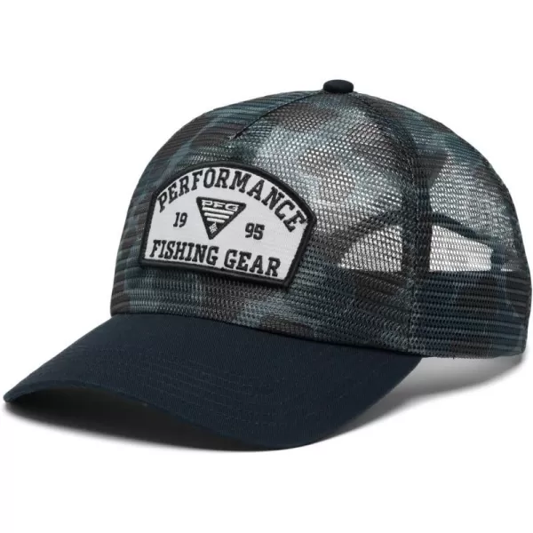 Columbia PFG Tie Down Mesh Snap BackBlack Duck CamoBlack