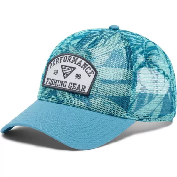 Columbia PFG Tie Down Mesh Snap BackCanyon Blue Tropictones