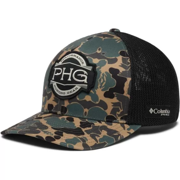 Columbia PHG Antlers Mesh Ball CapCordovan Duck CamoBlack