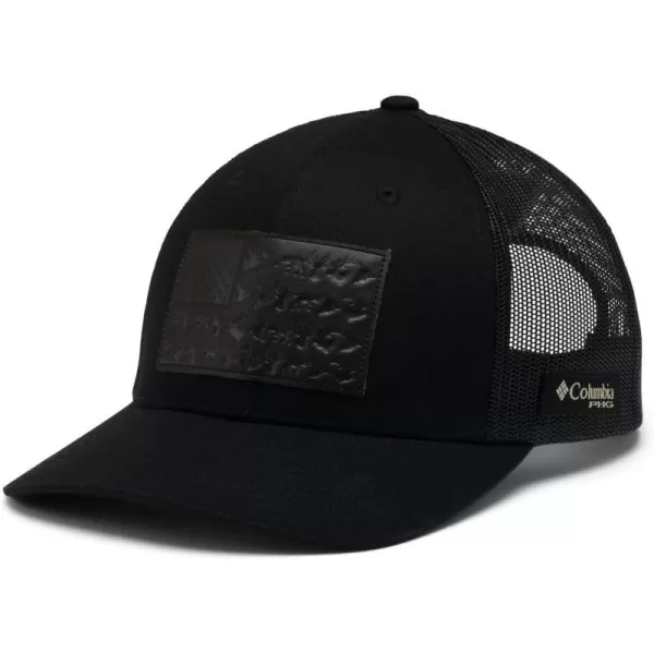 Columbia PHG Leather Game Flag Snap BackBlack