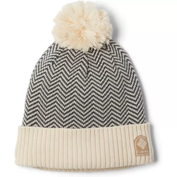 Columbia Palmer Peak Pom BeanieChalk Herringbone