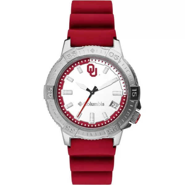 Columbia Peak Patrol Oklahoma Sooners Mens Watch with Maroon Silicone StrapColumbia Peak Patrol Oklahoma Sooners Mens Watch with Maroon Silicone Strap