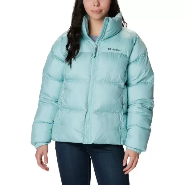 Columbia Puffect Jacket 1864781575 Womens Wild IrisAqua Haze