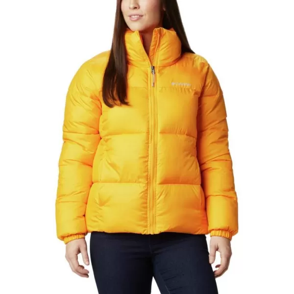 Columbia Puffect Jacket 1864781575 Womens Wild IrisBright Marigold