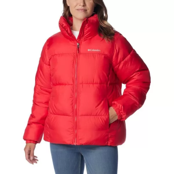 Columbia Puffect Jacket 1864781575 Womens Wild IrisRed Lily