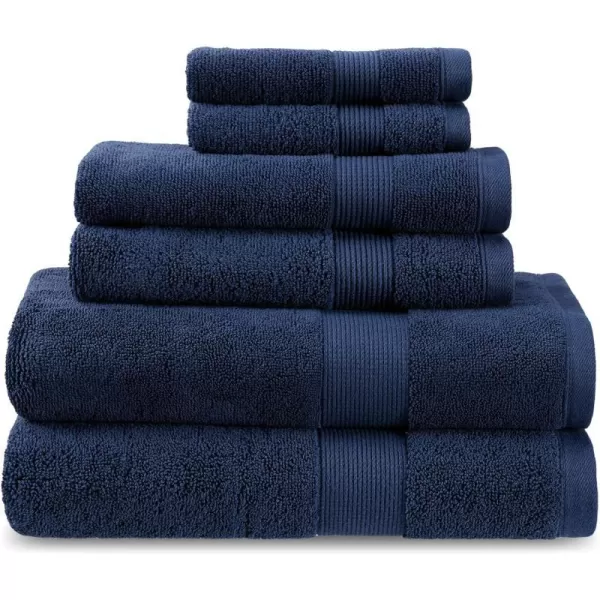 Columbia Quick Dry 90 Cotton10 Polyester Super Absorbent OekoTEX Certified 6Piece Bath Towel Value Set Set Includes 2 Bath Towels 2 Hand Towels 2 Washcloths  NocturnalColumbia Quick Dry 90 Cotton10 Polyester Super Absorbent OekoTEX Certified 6Piece Bath Towel Value Set Set Includes 2 Bath Towels 2 Hand Towels 2 Washcloths  Nocturnal