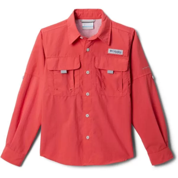 Columbia Sportswear Boys Bahama Long Sleeve ShirtSunset Red