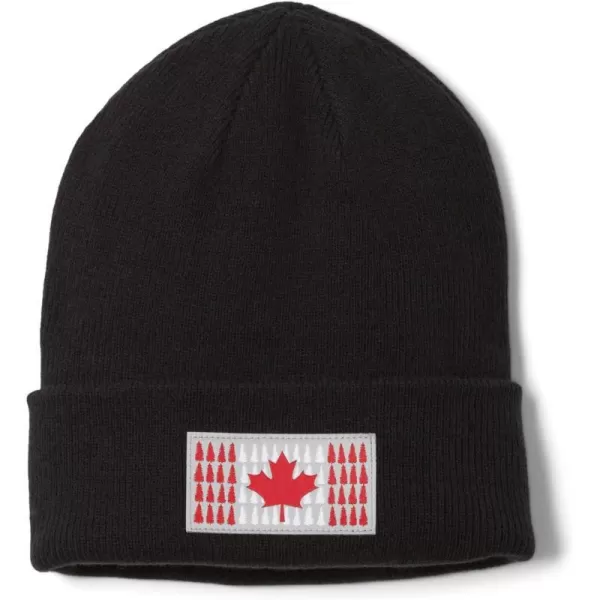 Columbia Tree Flag Cuffed BeanieBlackCanada Tree Flag