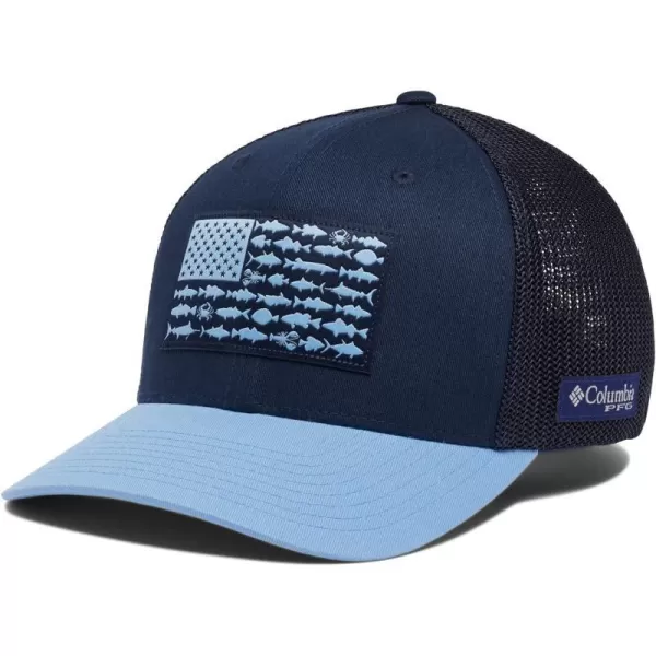 Columbia Tree Flag Mesh Ball CapHighCollegiate NavyAgate BlueMid Atlantic Flag