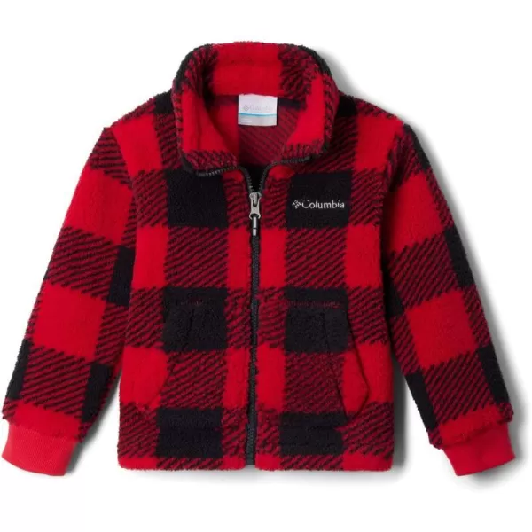 Columbia Unisex Baby Rugged Ridge II Sherpa Full ZipMountain Red Check