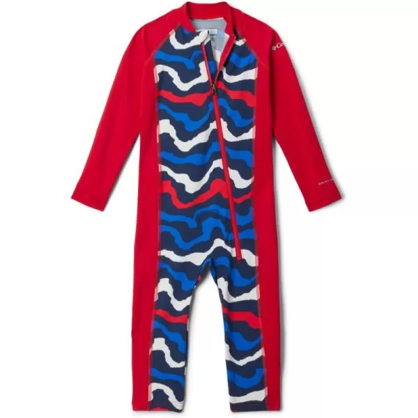 Columbia Unisex Baby Sandy Shores Ii SunsuitSunsuitColl Navy WavyMountain Red