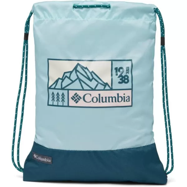 Columbia Unisex Drawstring Pack Black One SizeAqua HazeNight Wave