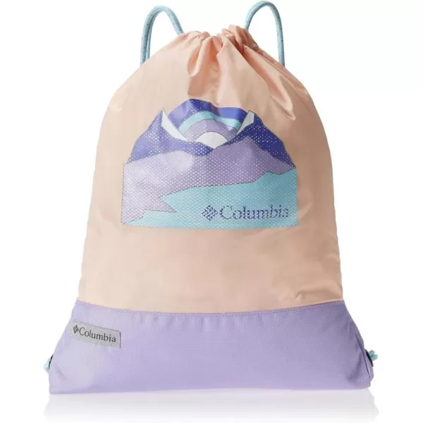 Columbia Unisex Drawstring Pack Black One SizePeach BlossomFrosted Purple