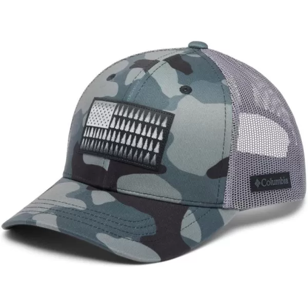 Columbia Unisex Kids Youth Tree Flag Snap BackBlack Mod CamoCity Grey