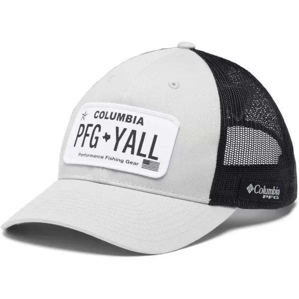 Columbia Unisex PFG Trucker Patch Snap Back Cool GreyTx License Plate One SizeColumbia Unisex PFG Trucker Patch Snap Back Cool GreyTx License Plate One Size