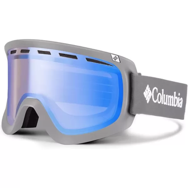 Columbia Unisex Snow Goggles BENTON SPRINGS  GreyWhite with Blue Steel LensColumbia Unisex Snow Goggles BENTON SPRINGS  GreyWhite with Blue Steel Lens