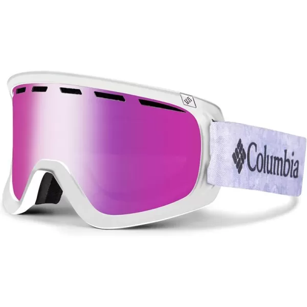 Columbia Unisex Snow Goggles Benton Springs  ContinentsGrey with Pink IonColumbia Unisex Snow Goggles Benton Springs  ContinentsGrey with Pink Ion