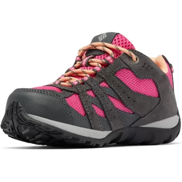 Columbia UnisexChild Childrens Redmond Waterproof Hiking ShoeDark Grey Pink Ice