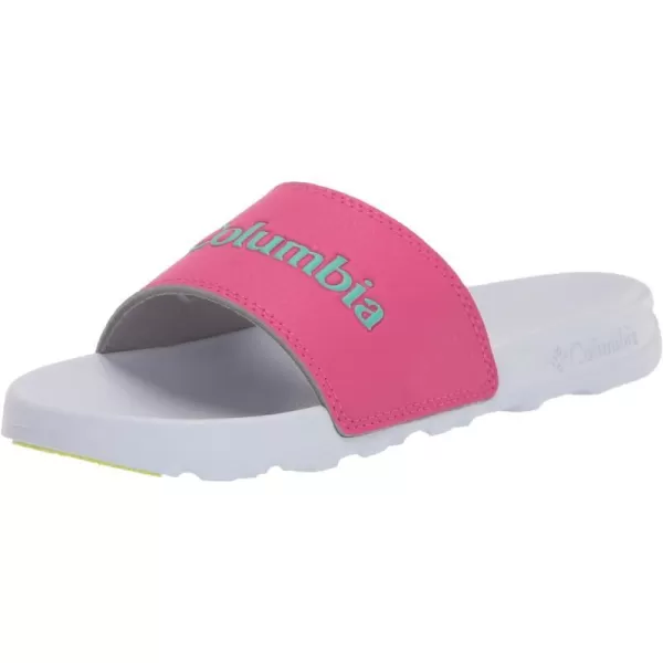 Columbia UnisexChild Hood River Slide Sport SandalHaute PinkElectric Turquoise