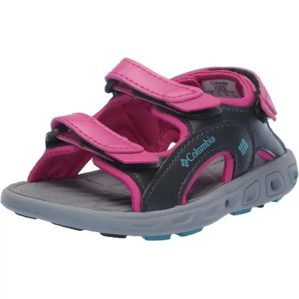 Columbia UnisexChild Techsun 3 Strap Sandal SportPink IcePacific Rim