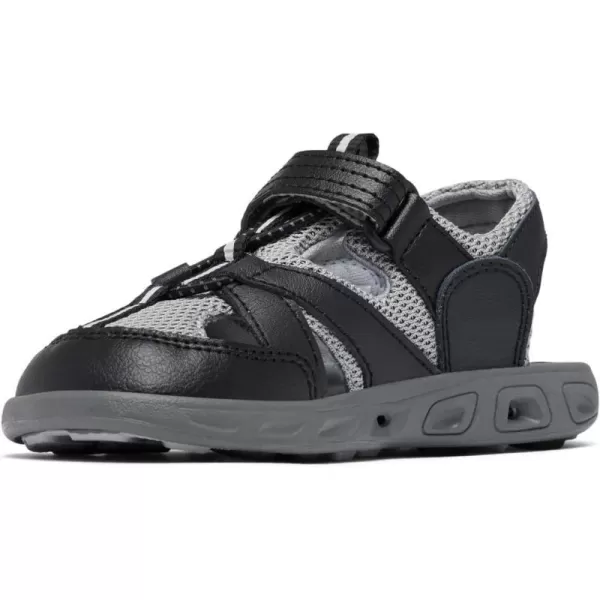 Columbia UnisexChild Techsun Wave Sport SandalBlackSteam