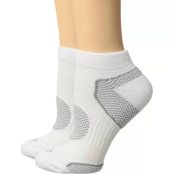 Columbia Womens 2Pack Low Cut Walking SocksWhite Pair