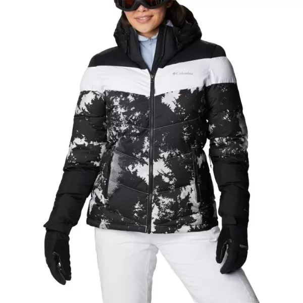 Columbia Womens Abbott Peak Insulated JacketWhite Lookup PrintBlackWhite