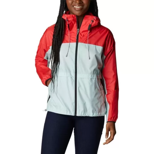 Columbia Womens Alpine Chill WindbreakerRed HibiscusIcy MornBlack