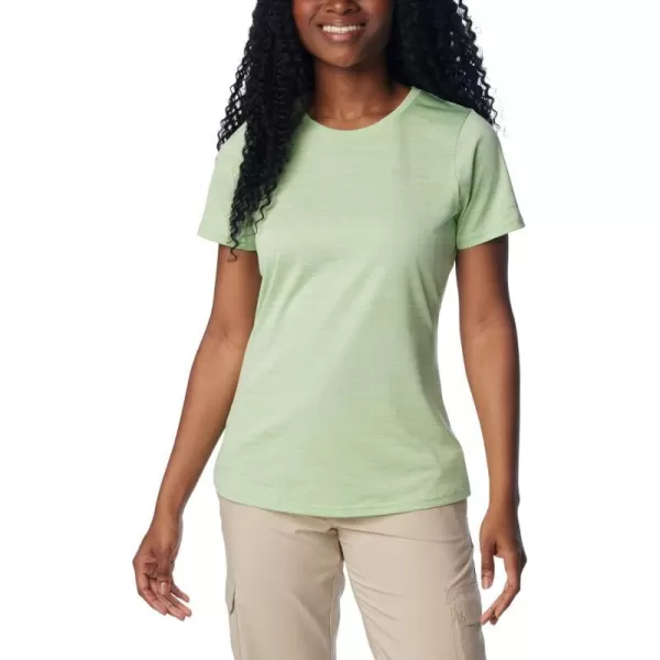 Columbia Womens Alpine Chill Zero Short Sleeve TeeSage Leaf Heather