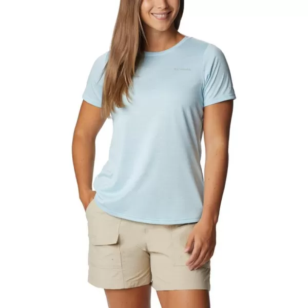 Columbia Womens Alpine Chill Zero Short Sleeve TeeSpring Blue Heather