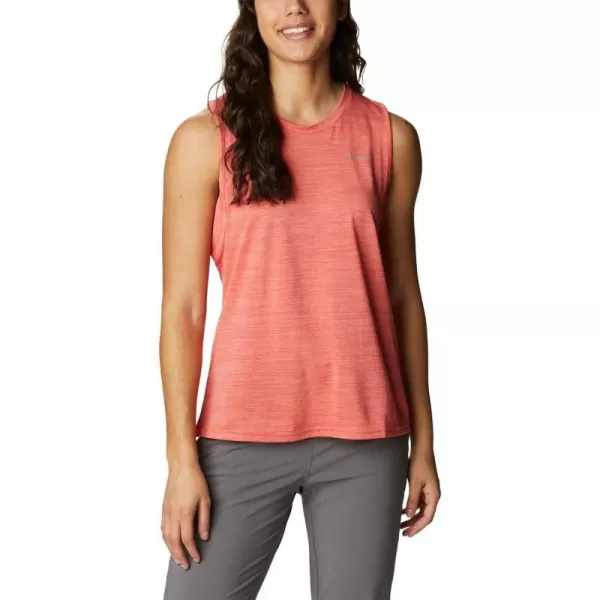 Columbia Womens Alpine Chill Zero TankRed Hibiscus Heather