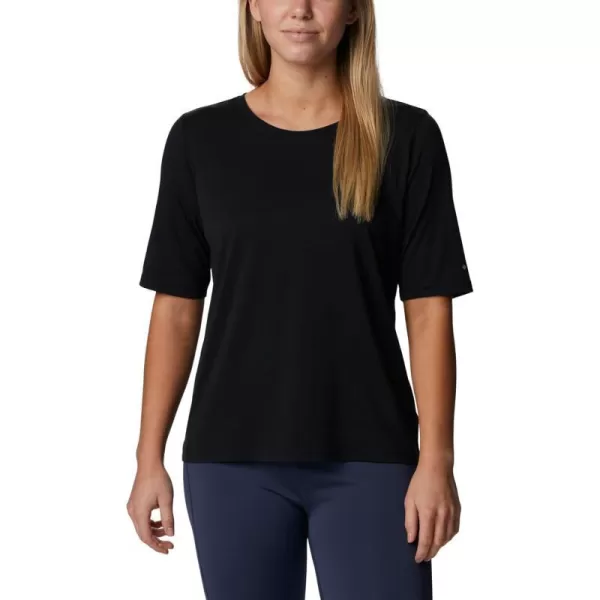 Columbia Womens Anytime Knit Short Sleeve TeeBlack