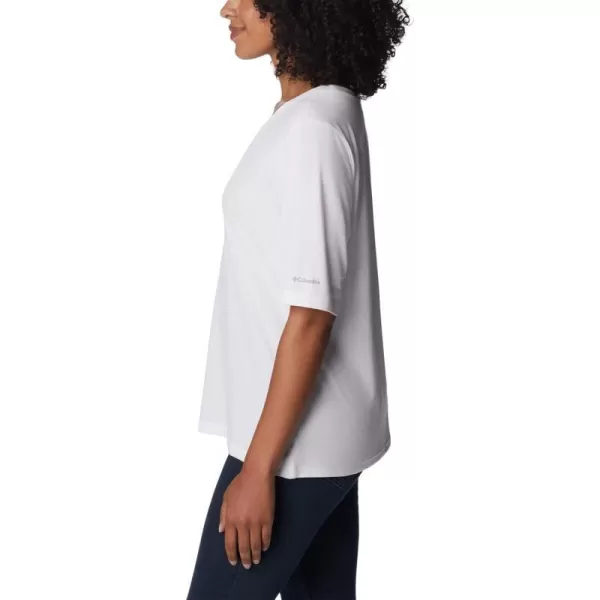 Columbia Womens Anytime Knit Short Sleeve TeeWhite