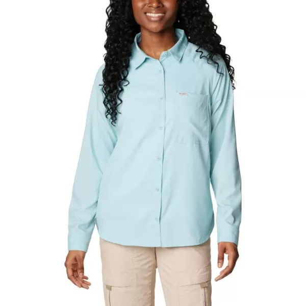 Columbia Womens Anytime Lite Ls ShirtAqua Haze