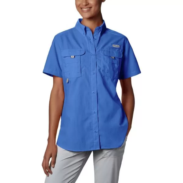 Columbia Womens Bahama Short Sleeve ShirtBlue Macaw