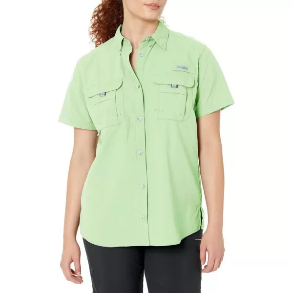 Columbia Womens Bahama Short Sleeve ShirtLime Glow