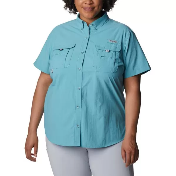 Columbia Womens Bahama Short Sleeve ShirtSea Wave