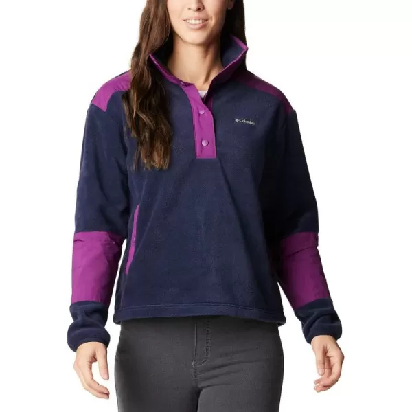 Columbia Womens Benton Springs Crop PulloverDark NocturnalPlum