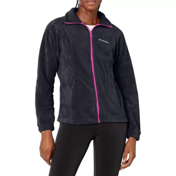 Columbia Womens Benton Springs Full ZipBlack  Deep Blush