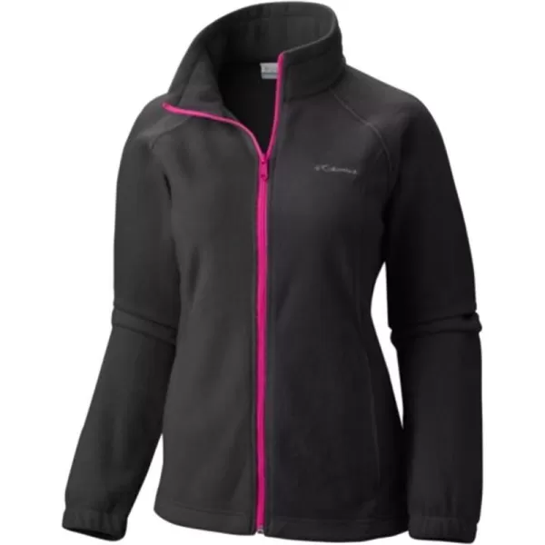 Columbia Womens Benton Springs Full ZipBlackHaute Pink