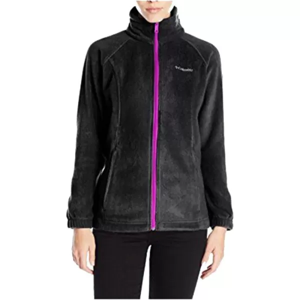 Columbia Womens Benton Springs Full ZipBlackPlum