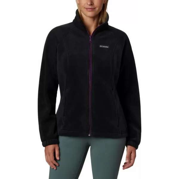 Columbia Womens Benton Springs Full ZipBlackWild Iris